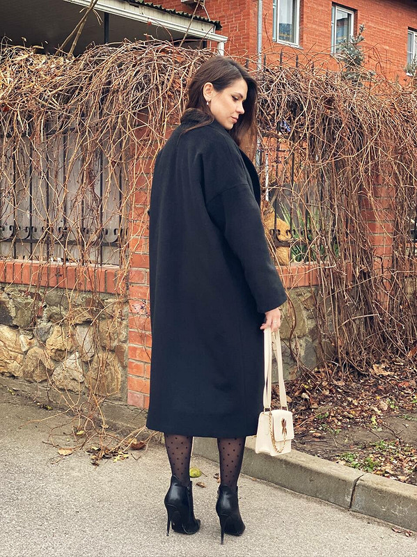 Пальто чёрное «Деми» для Лизы от GalinaRodikova