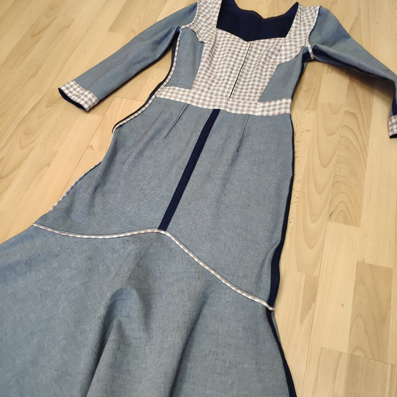 Джинсовое женственное платье от Nitka88 