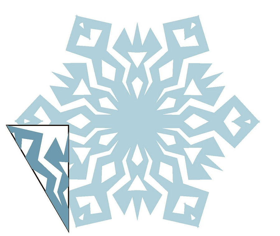 Снежинки для вырезания: 40 лучших трафаретов и шаблонов
