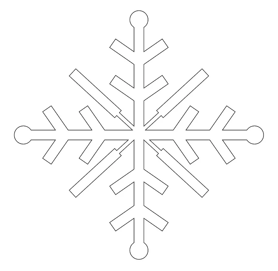 Снежинки для вырезания: 40 лучших трафаретов и шаблонов