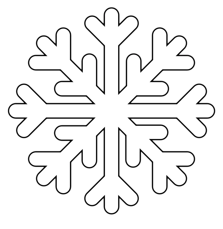 Снежинки для вырезания: 40 лучших трафаретов и шаблонов