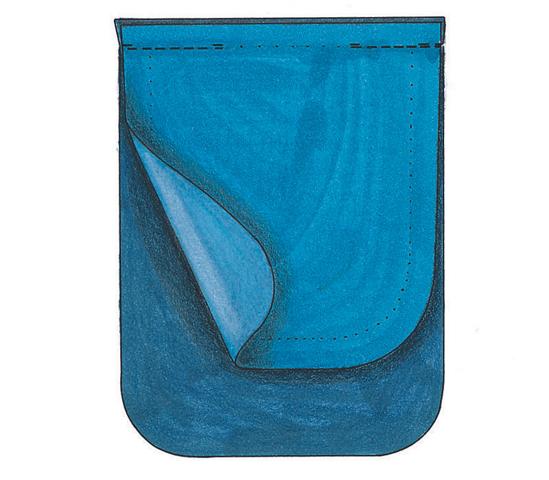 Азы шитья: накладной карман на подкладке