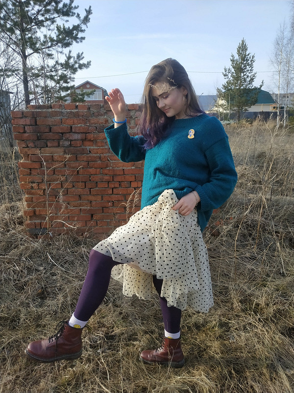 Изумрудный свитер от Анастасия Золотая