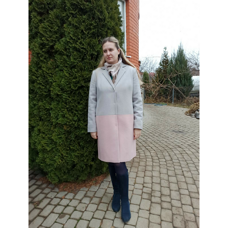 Двухцветное пальто от Оксана Сыса СОК 