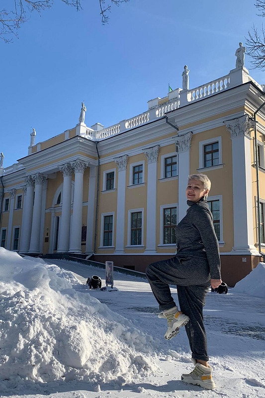 Пуловер «Февральская лазурь» от лена калугина