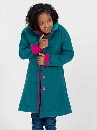 Пальто для девочки вид спереди