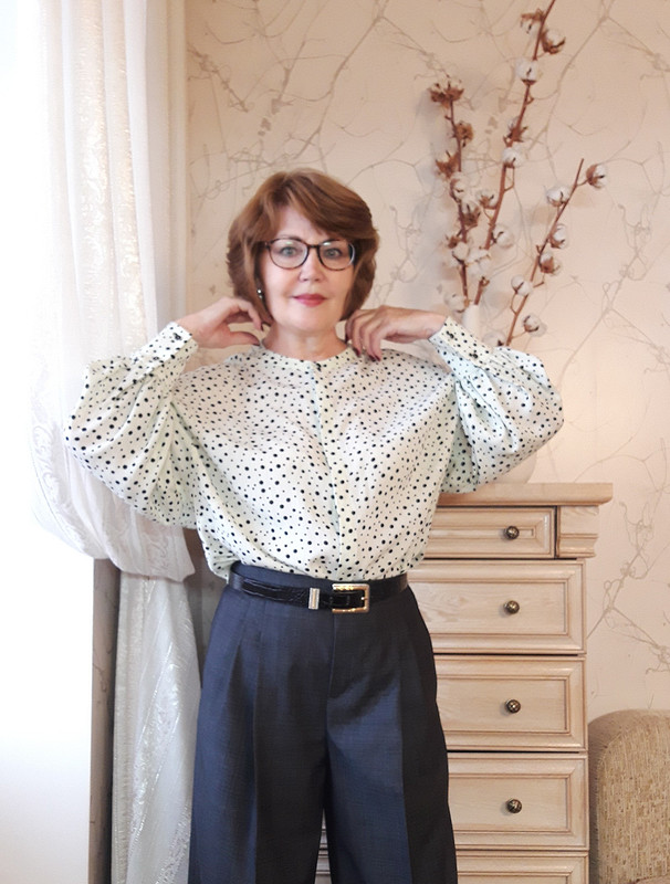Блузка с пышными рукавами от Olga-A