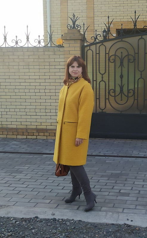 Тёплое пальто для золотой осени от Елена Мамонтова