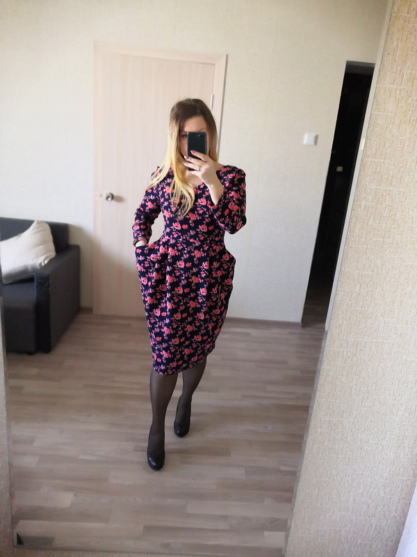 Платье с цельнокроенными карманами от Nataly Prezhennikova