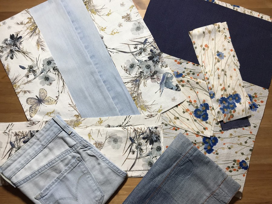 Изношенные джинсы - стильные аксессуары: идеи для лоскутного шитья