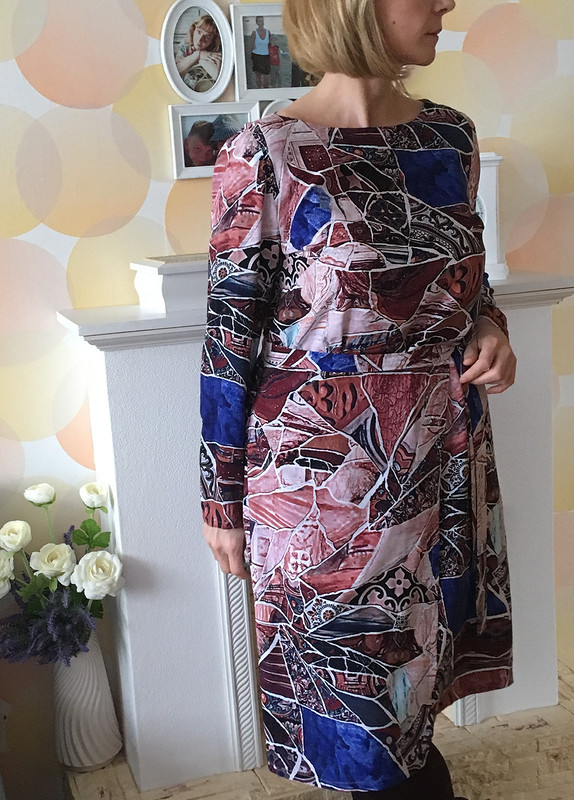 Платье с «фартуком» из штапеля от SvetlanaNaumova