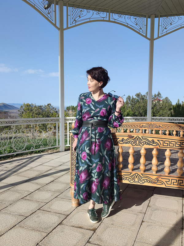 Платье «И даже пень, в весенний день, березкой стать мечтает» от @vera_ch.k