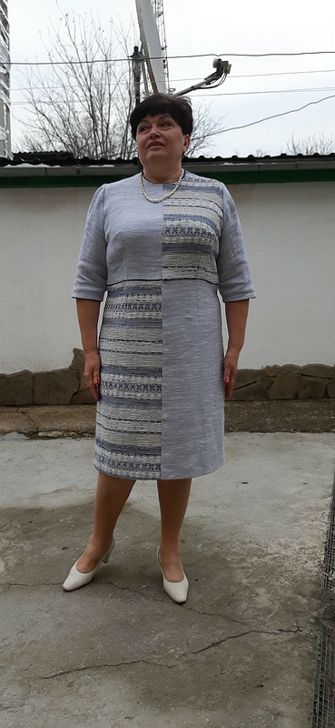 Жемчужно-серое платье от Kirolga