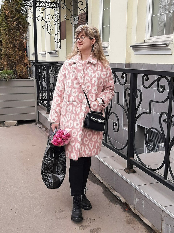 Пальто «розовый леопард» от JULIIA_CHE
