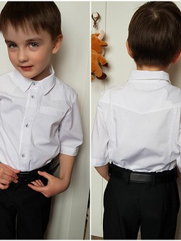 Работа с названием Рубашка на мальчика 6 лет