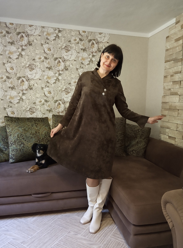 Платье «Фасон от-кутюр + любимый велюр» от Ольга Найкова