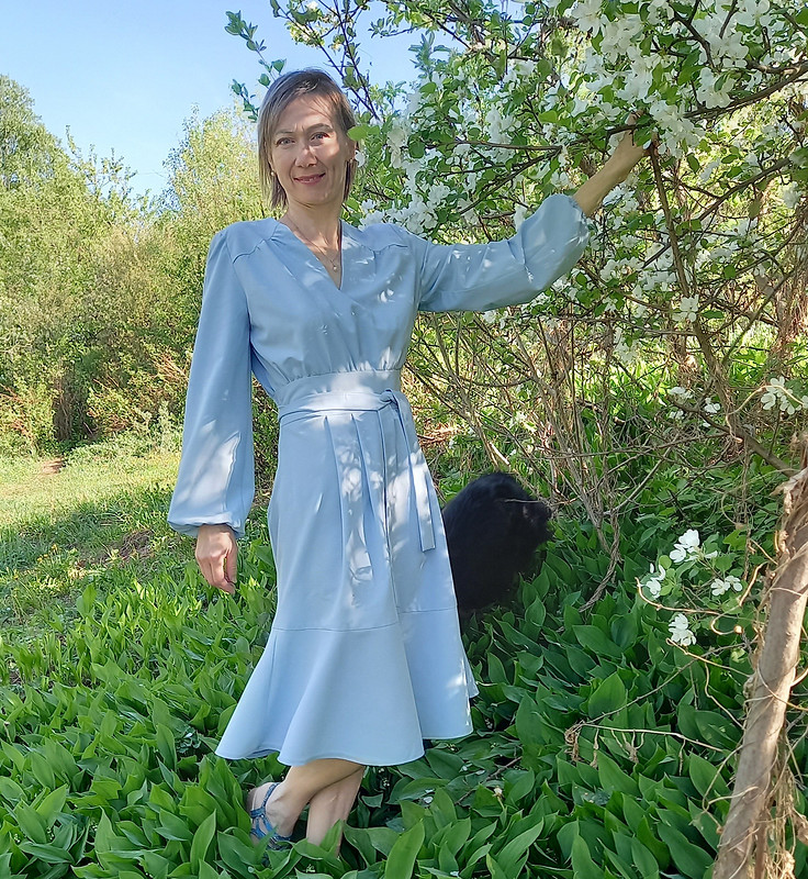 Платье «Модный небесно-голубой» от ТатьянаАлиса