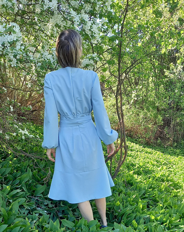 Платье «Модный небесно-голубой» от ТатьянаАлиса