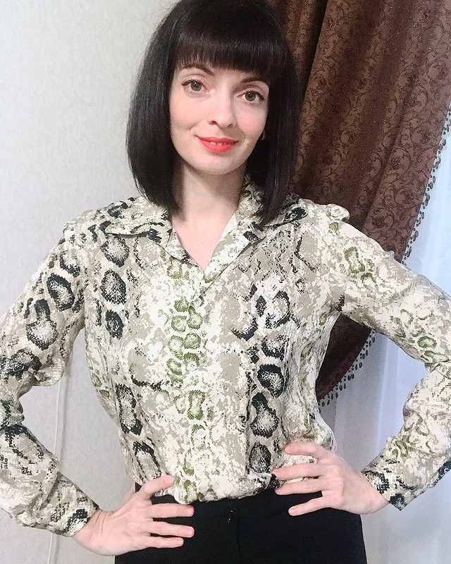 Блуза с анималистическим принтом от Наталия2505