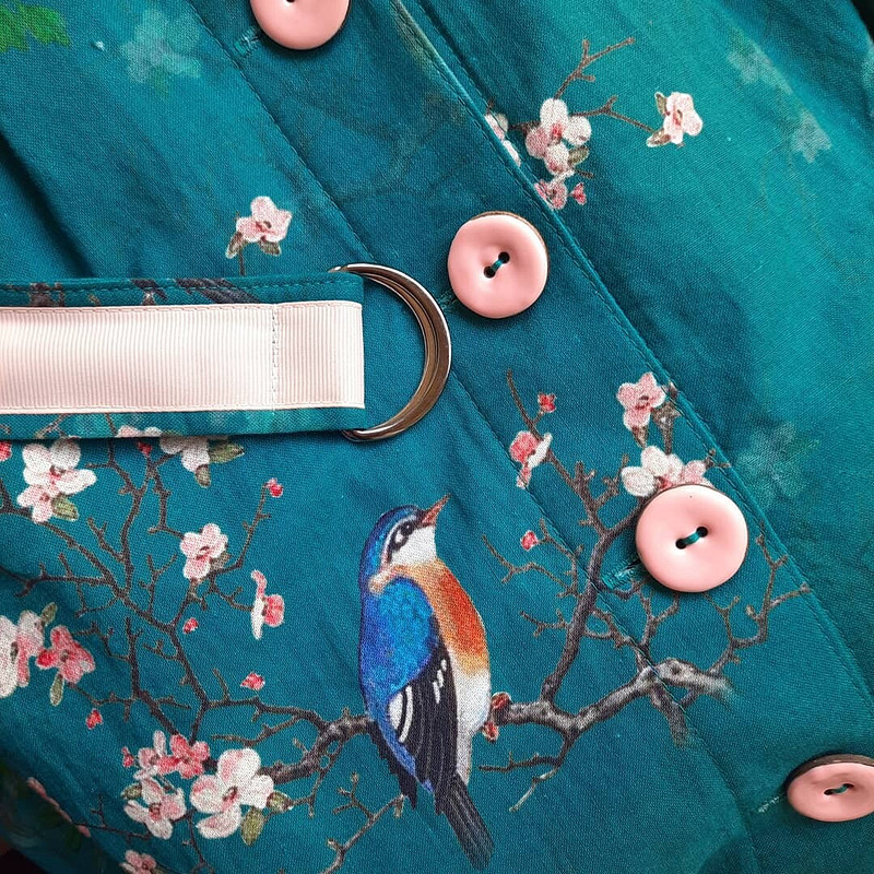 Платье с птицами от Юлия Мигун