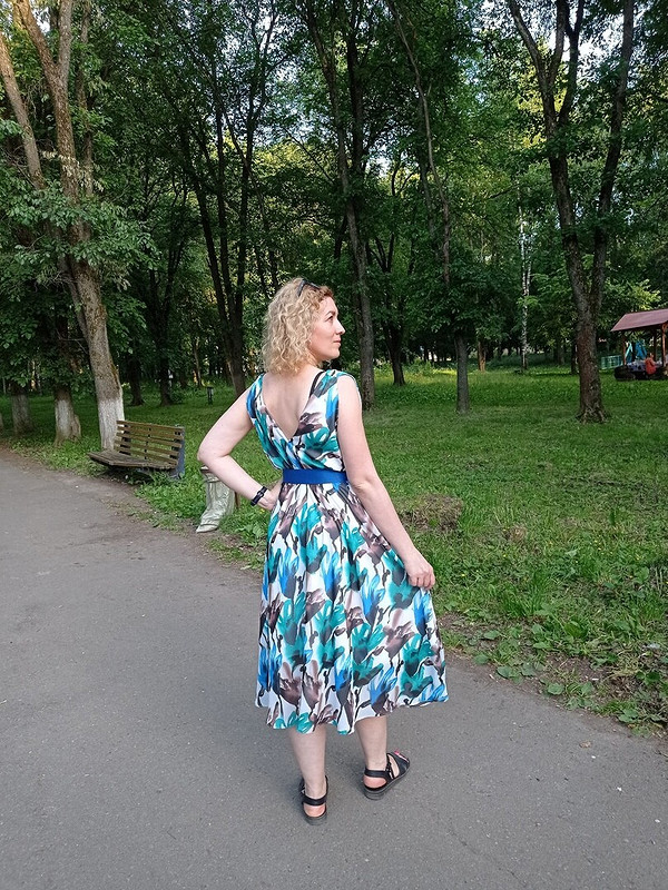 Летнее платье из шифона от zelenaya