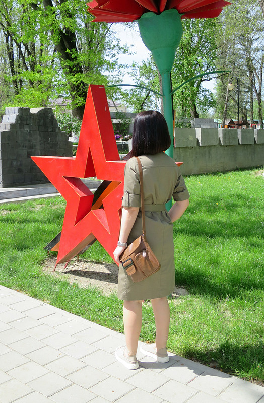 Платье цвета хаки от Татьяна Яковенко