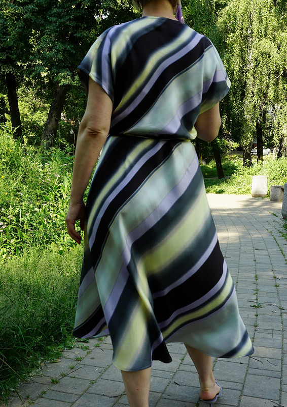 Платье «Полоска по‑косой» от Оксана Георгиевна