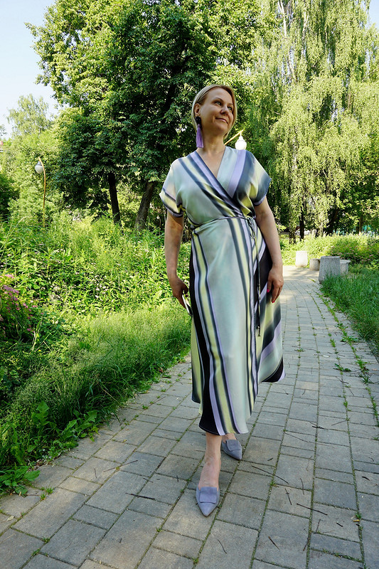 Платье «Полоска по‑косой» от Оксана Георгиевна