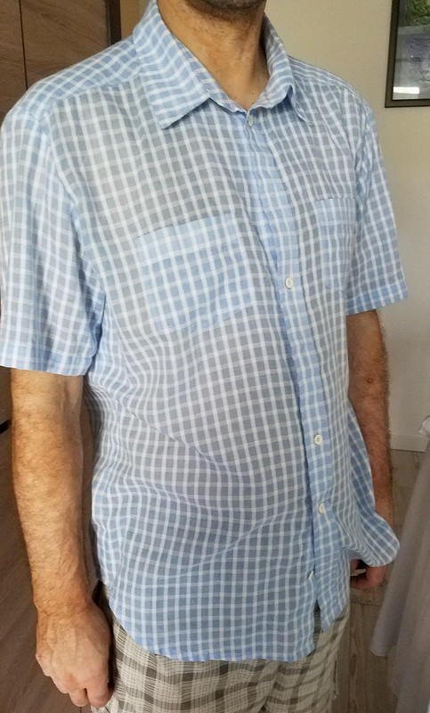 Мужская летняя рубашка из марлевки от LarisaLevinskaya