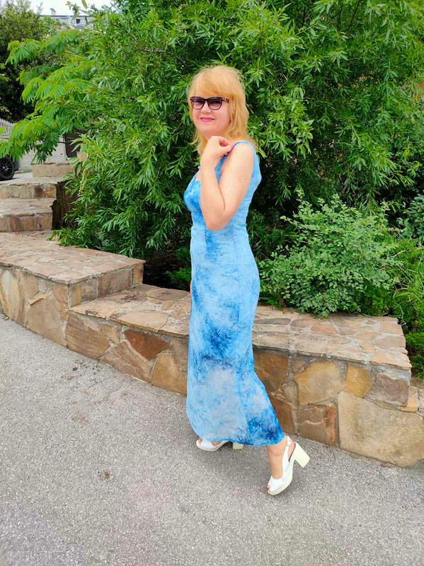 Голубое  платье от Татьяна Славинская
