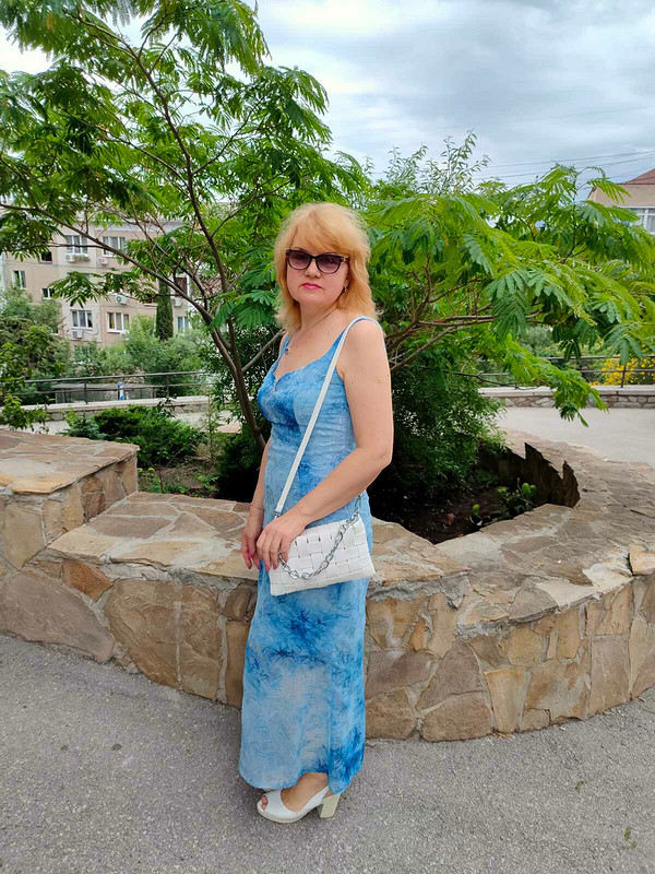 Голубое  платье от Татьяна Славинская