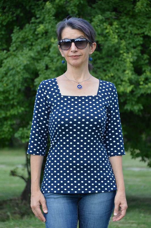 Блузка с квадратным вырезом от CarmelaBiscuit