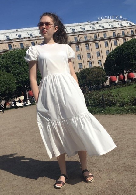 Летнее белое платье от Panilena