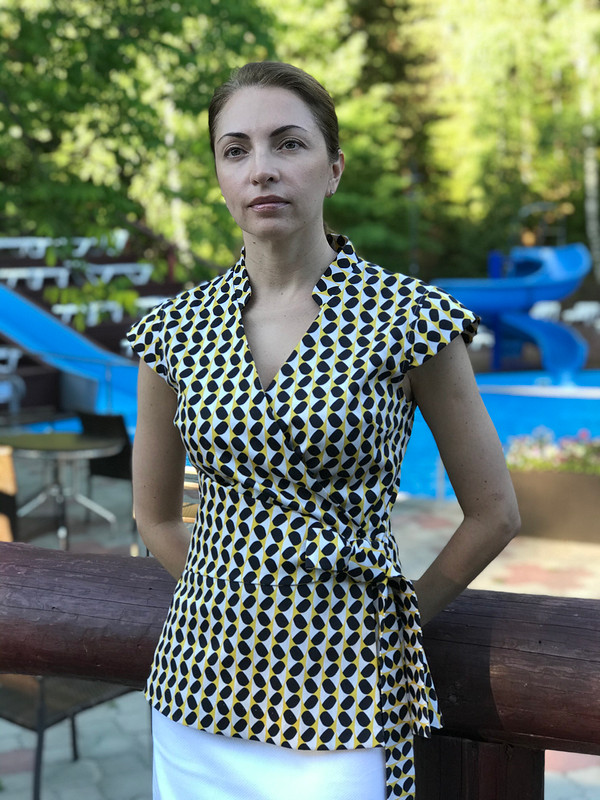 Блузка с воротником «Мао» от Марина Князева