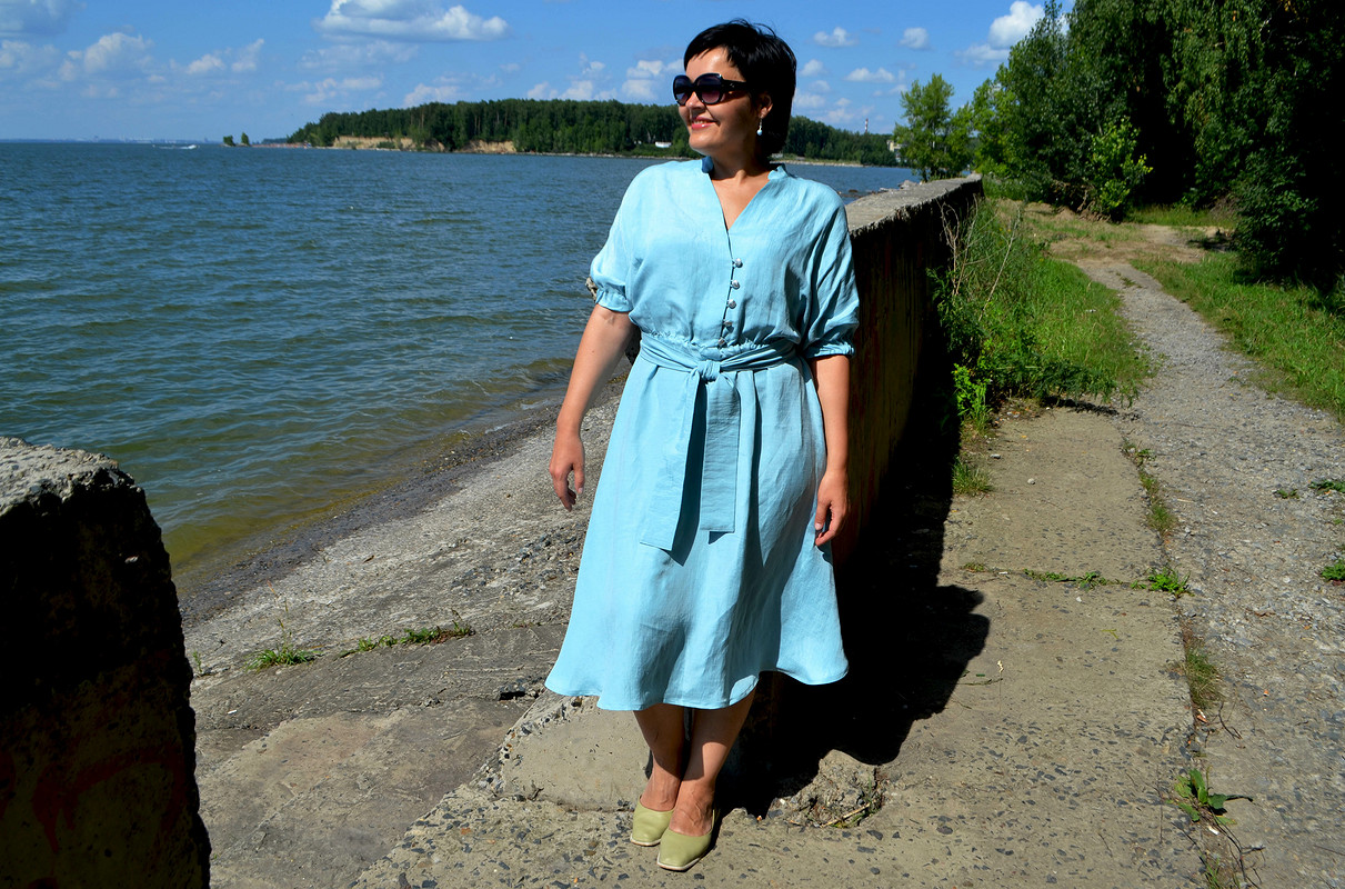 Голубое платье от Любаева Светлана