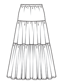 Технический рисунок юбки