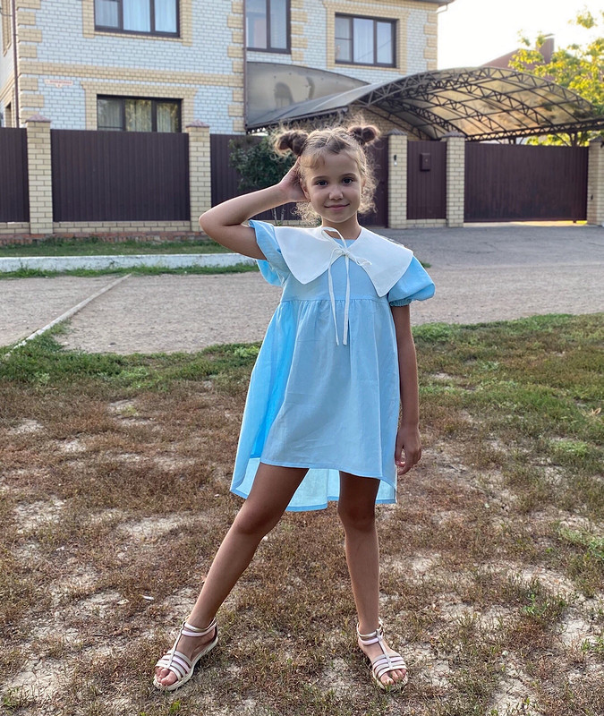 Платье со съемным воротничком от olpik2015