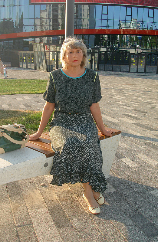 Комплект из тканей компаньонов: юбка и блузка от Марина Вл
