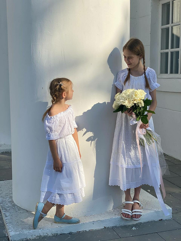 Для девочек летние наряды из шитья: юбка и блузка от GalinaRodikova