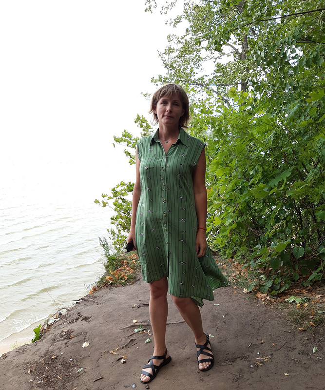 Платье-рубашка из штапеля от Наталья Аб.
