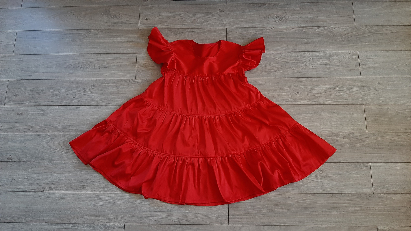 Красное платье-парашют от RitkaBob