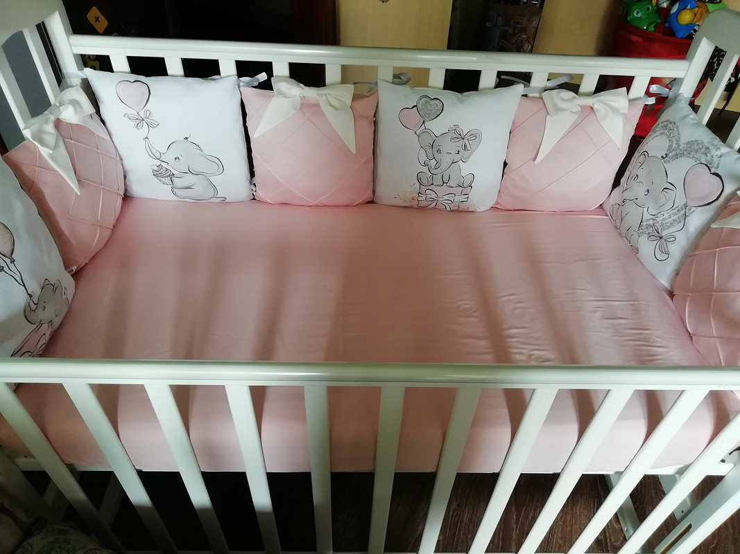 Белье для детской кроватки своими руками фото