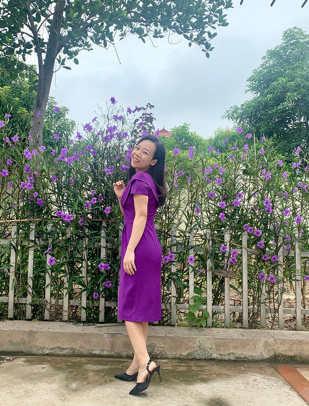 Платье «Lost in purple love» от Binh Ngo