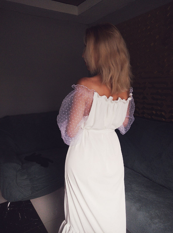 Платье с вырезом «кармен» от amelinayulya