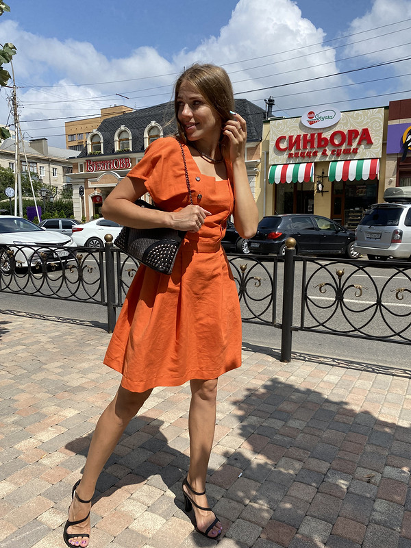 Платье «Оранжевое лето» от Азалия