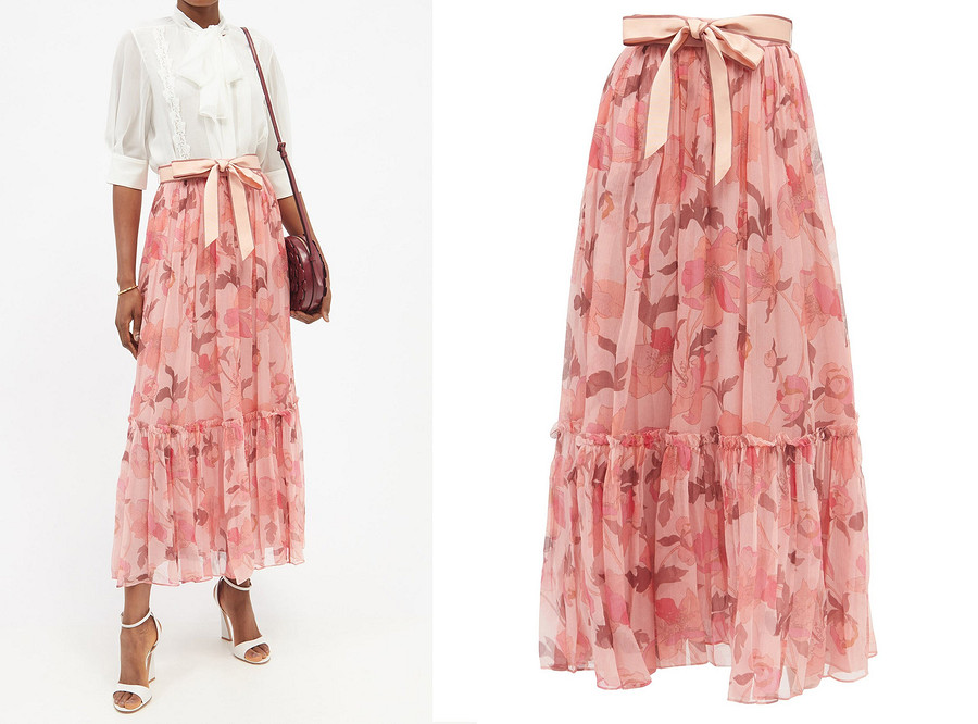 Вещь дня: прелестная шифоновая юбка с оборкой от Zimmermann