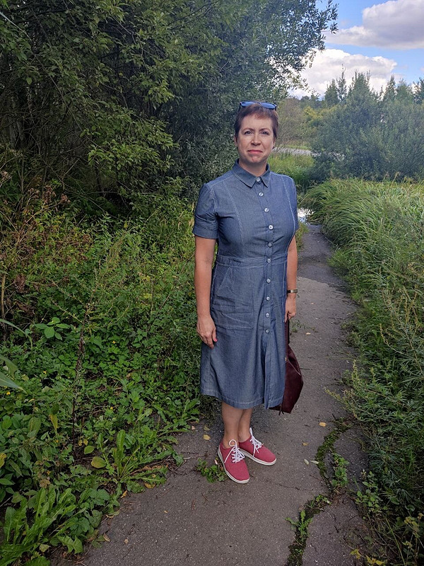 Джинсовое платье на работу от Светлана  Подлипная