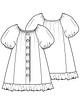 Платье из шитья для девочки №1 А — выкройка из Knipmode Fashionstyle 9/2021