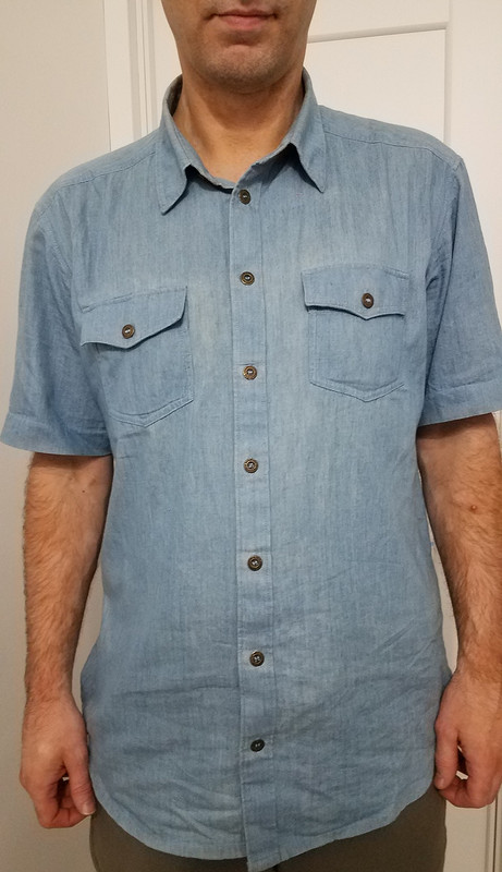 Мужская летняя джинсовая рубашка от LarisaLevinskaya