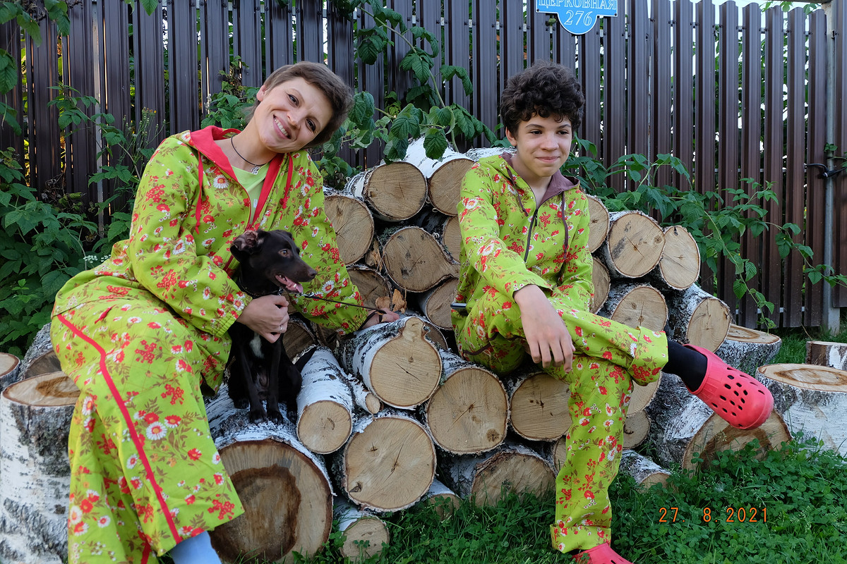 Костюмы family look: брюки и куртка от I-ri-na